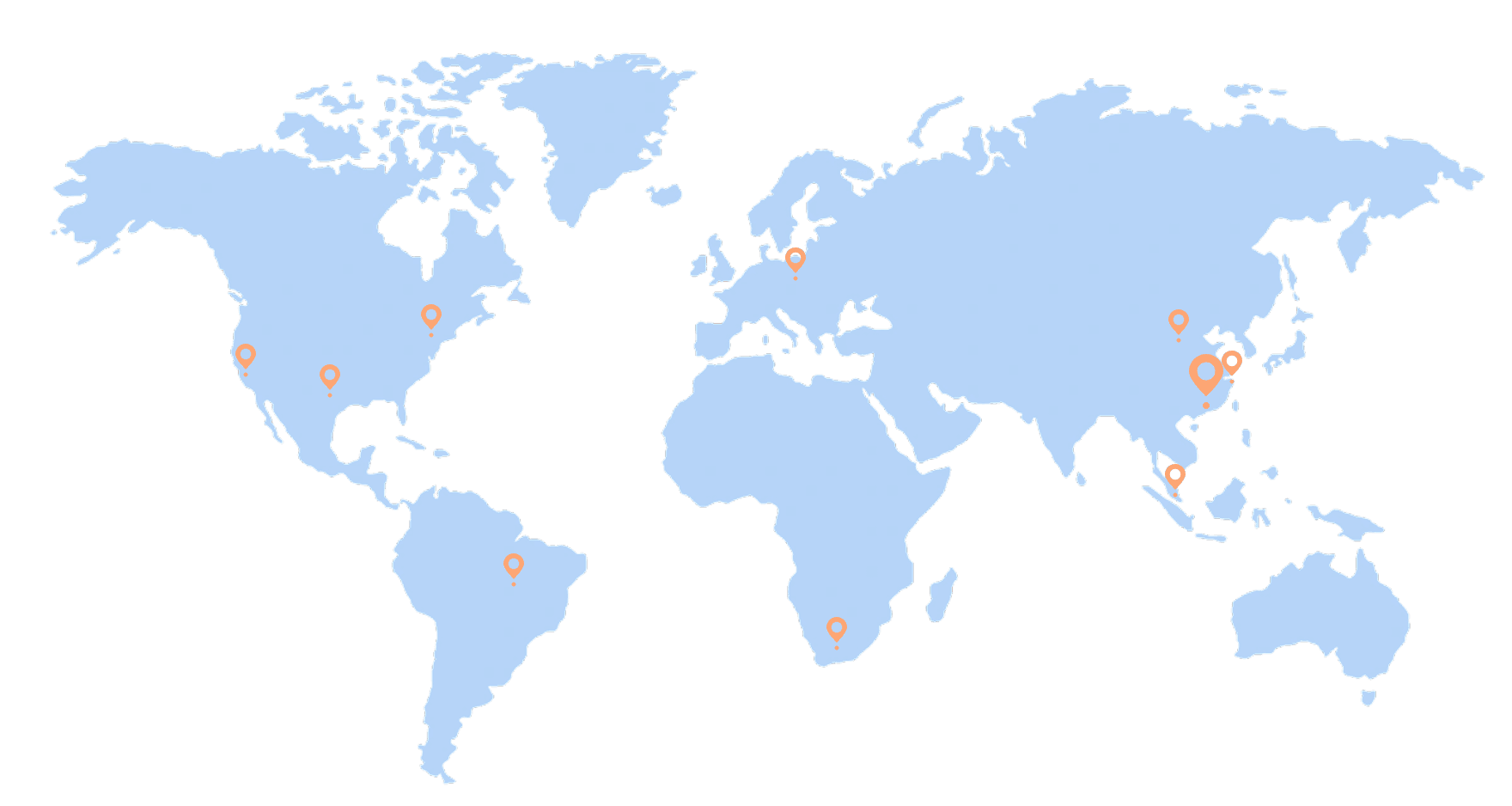 全球服务网络 · 多节点协同